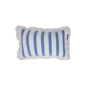 Striped Organic Cotton Fringe 50X30 Pillow