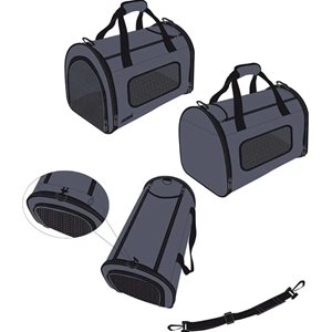 Transportväska 41,5X25x25 Grå