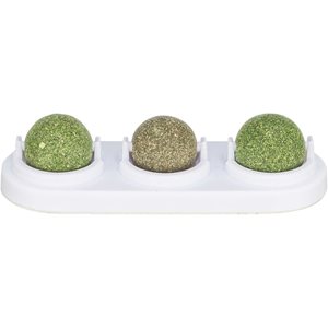 Kattleksak Lekbollar I Hållare 2Xcatnip + 1Xmatatabi 5Cm