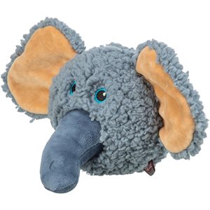Hundleksak Elefant Head Plysch 12Cm