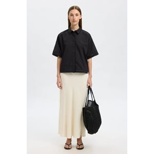 Slfviva-Lena Hw Ankle Sun Skirt Noos