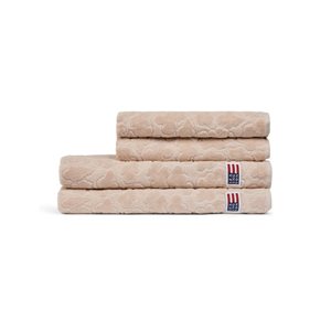 Velour Jacquard Leaves Towel