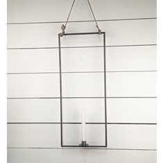 Ljus i rektangel för 1ljus 4mm hängande