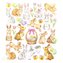 Ark med stickers 15x16,5cm - Easter Bunnies