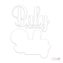 PY Hobby Dies - Baby flicka - Med bakgrund - 6 x 4,2cm