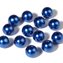 Akrylpärlor med pärlemoryta - 6mm - 250st - Blå