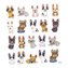 Ark med stickers 15x16,5cm - Puppies