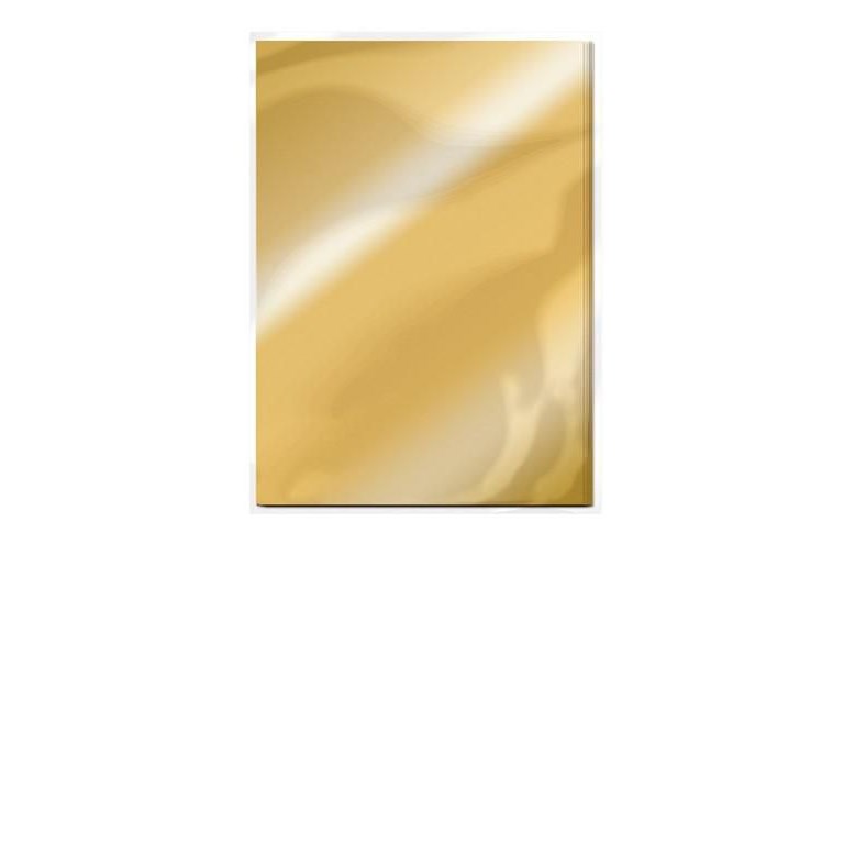 A4 Metallic Mirror Card - Polished Gold - Gloss - 5st