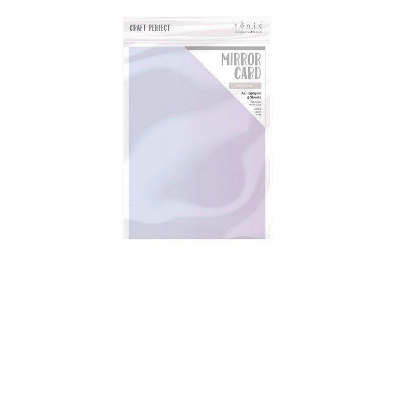 A4 Metallic Mirror Card - Holo Waves - Gloss - 5st