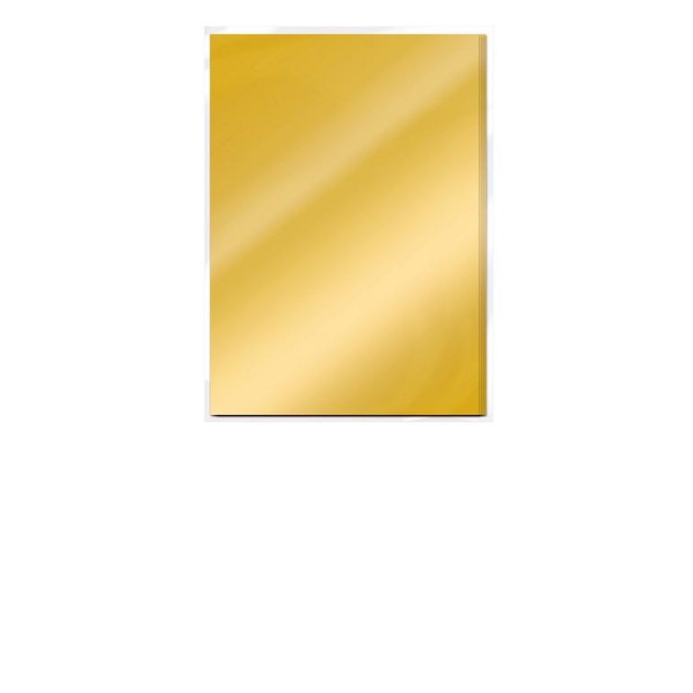A4 Metallic Mirror Card - Gold Pearl - Satin - 5st