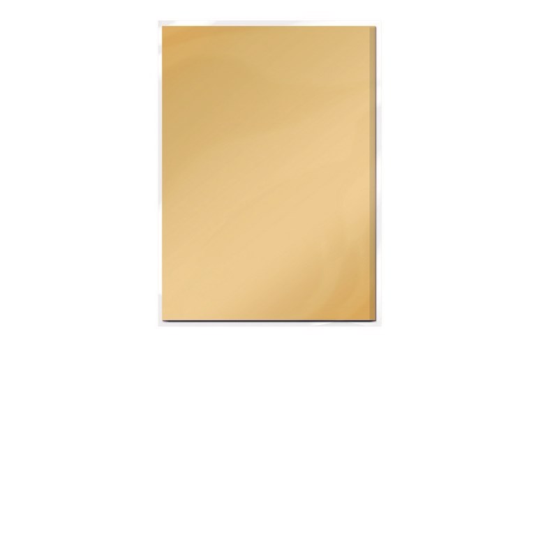 A4 Metallic Mirror Card - Honey Gold - Satin - 5st