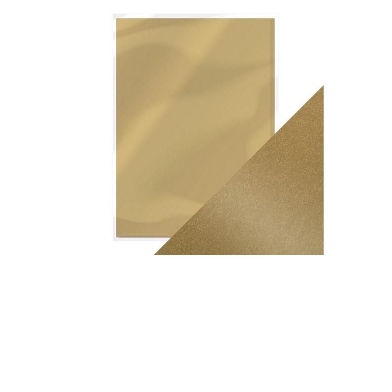 Cardstock A4 Pärlemor - Majestic Gold - 5st ark