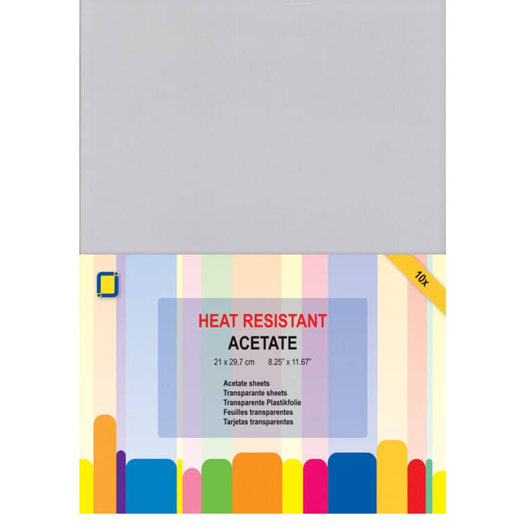 A4 Acetat - Värmetålig plast - 10st