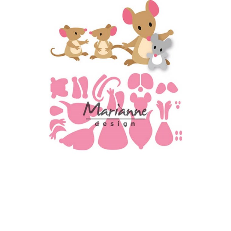 Marianne Design Dies - Elines Mice Family