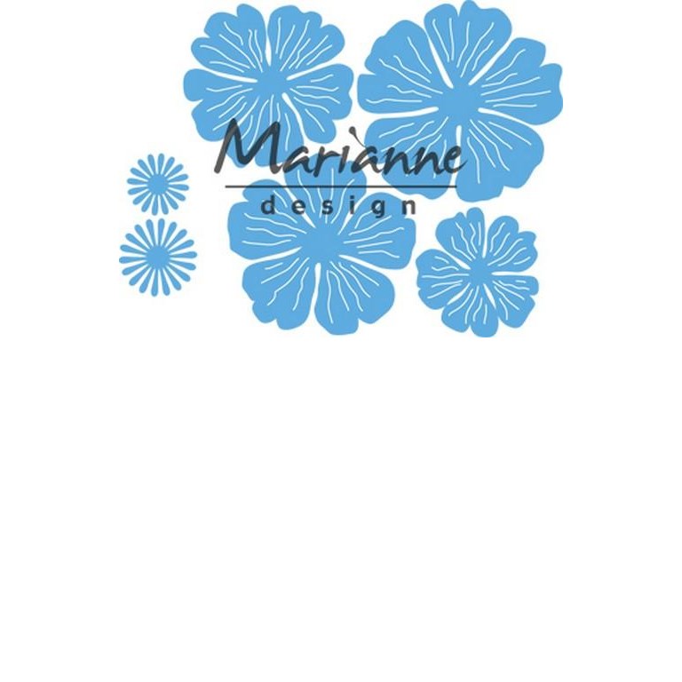 Marianne Design Dies - Anjas Beautiful Flower Set