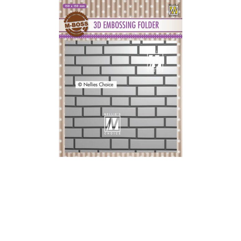 3D Embossingfolder - Brick Wall