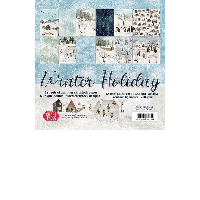 Paper pack - Craft & You - Winter Holiday - 30x30cm