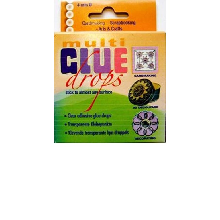 Multi glue Drops - 4mm - 110st