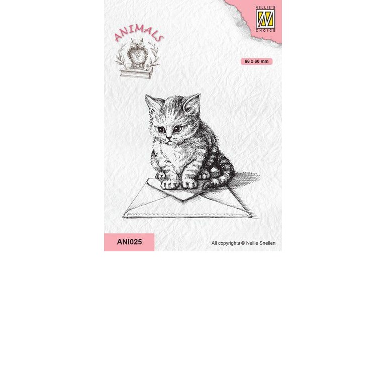 Clearstamps - Animals - Cat with Envelope