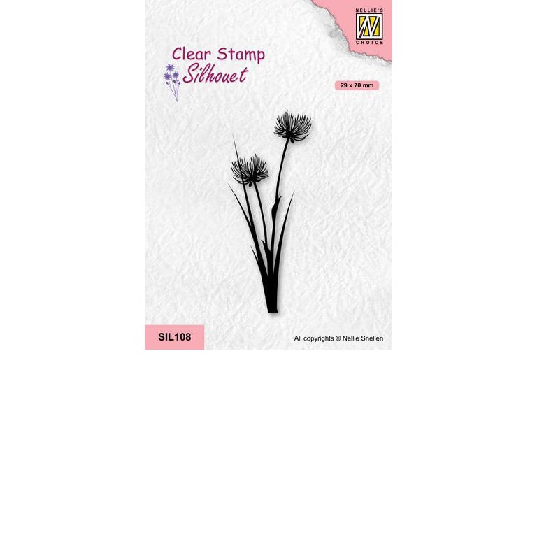 Clearstamps - Silhouette - Flowers 21