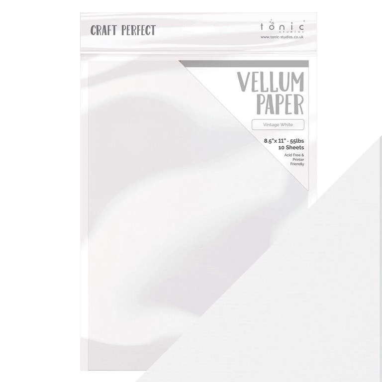 A4 Vellum - Vintage White - 10 ark