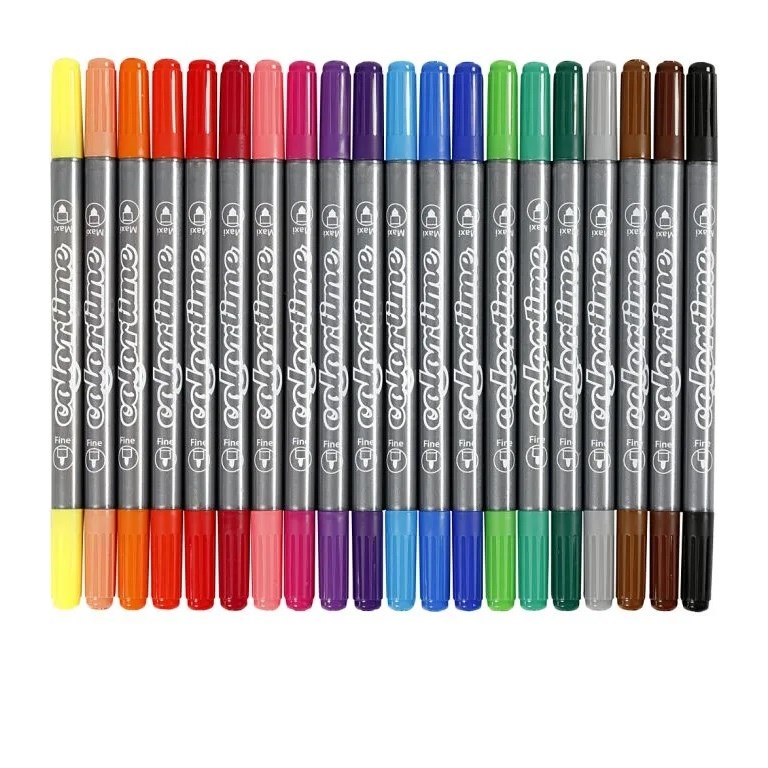 Colortime Tuschpennor - Storpack Standard - 20st