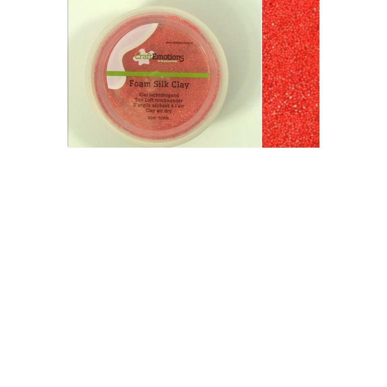 Foamball Clay - Röd med glitter