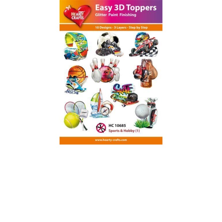Easy 3D - Toppers - Glitter - Sport & Hobby 1