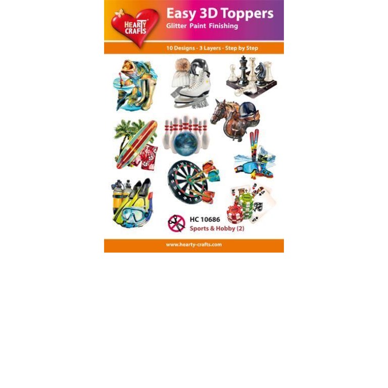 Easy 3D - Toppers - Glitter - Sport & Hobby 2