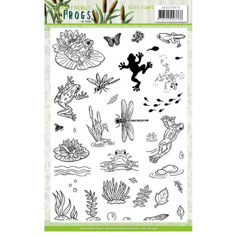 Clearstamps - Amy Design - Friendly Frogs