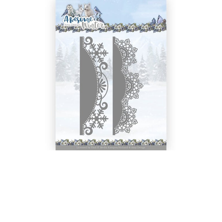 Amy Design Dies - Awesome Winter - Winter Lace Border