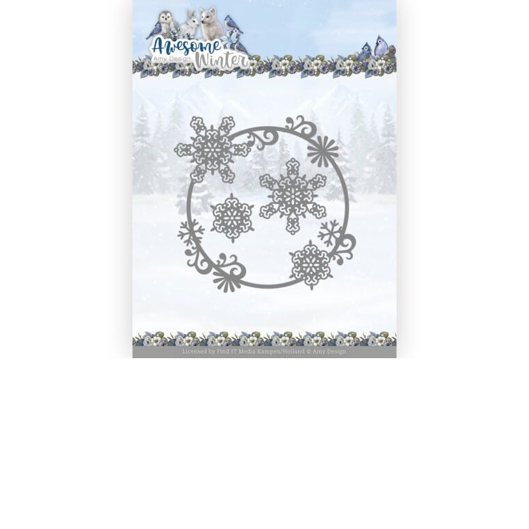 Amy Design Dies - Awesome Winter - Winter Swirl Circle