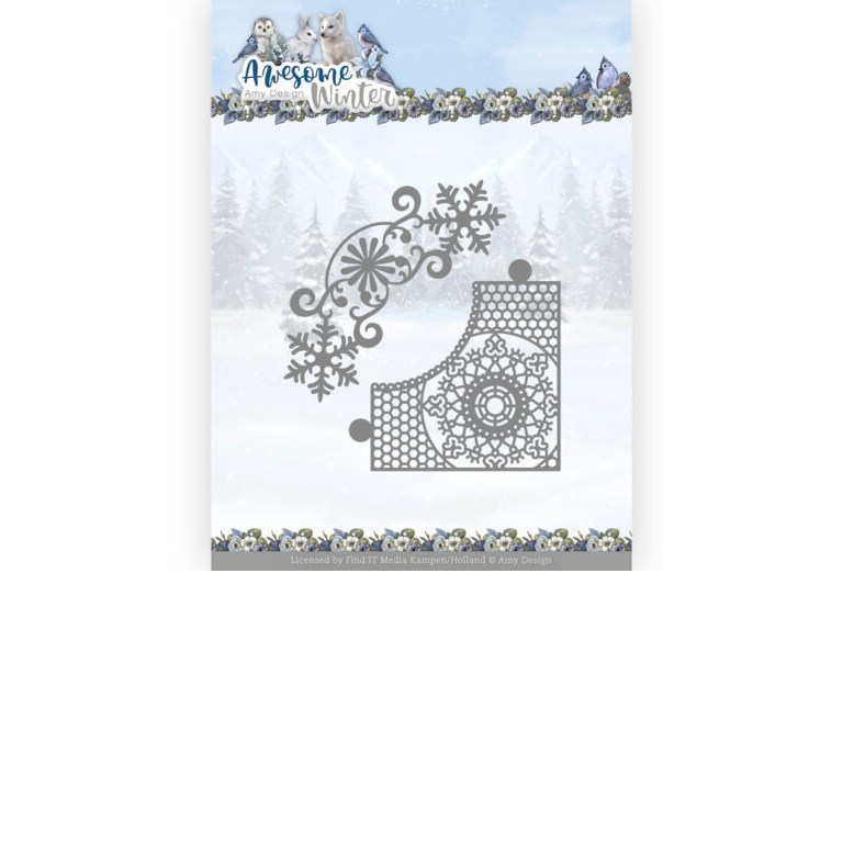 Amy Design Dies - Awesome Winter - Winter Lace Corner
