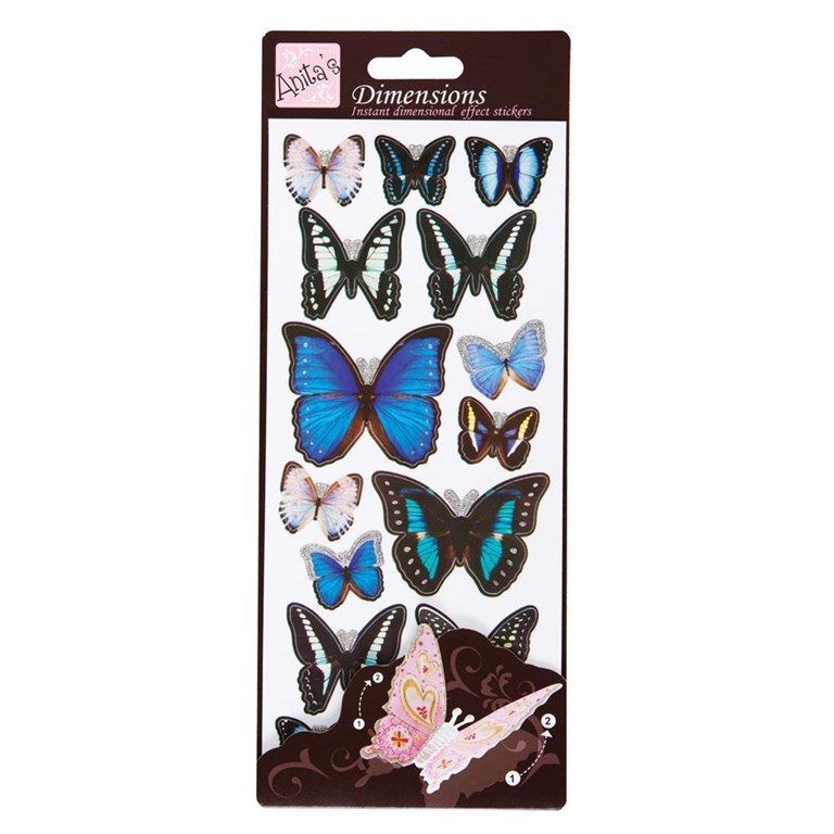 Dimensions Stickers - Wings - Blue
