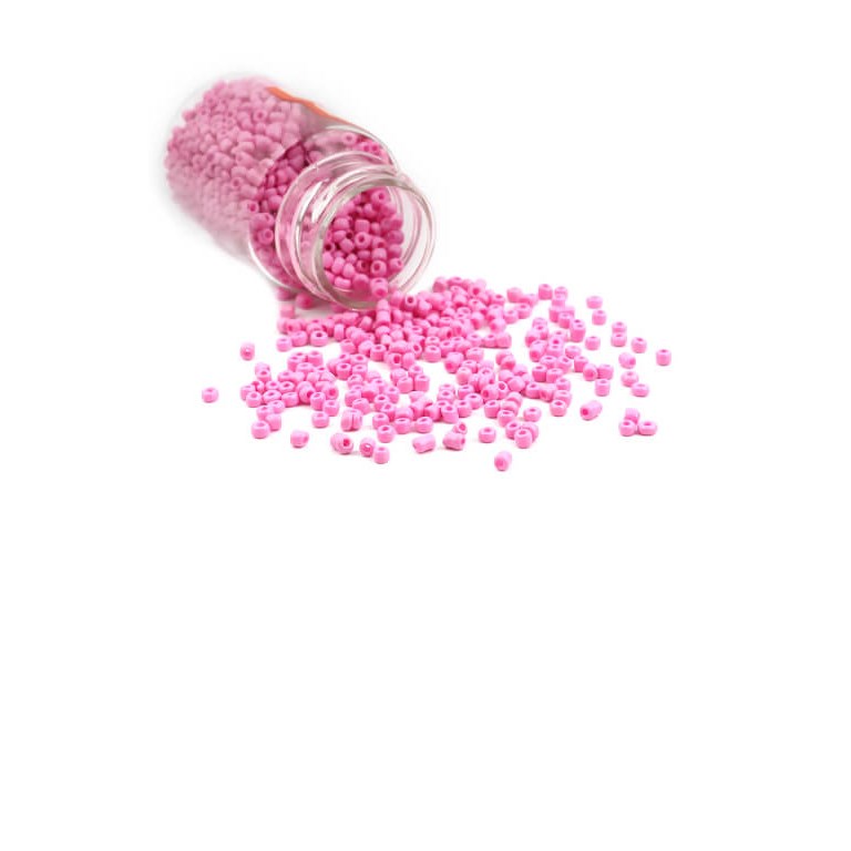Glaspärlor i burk - Seed Beads - 2mm - 30g - Cerise