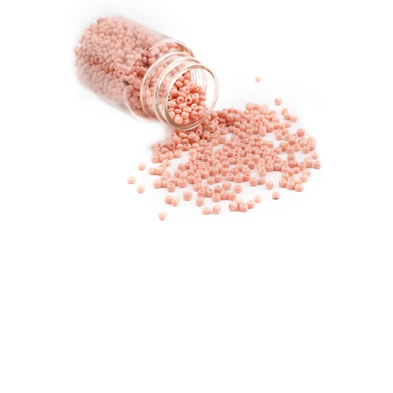 Glaspärlor i burk - Seed Beads - 2mm - 30g - Cremerosa