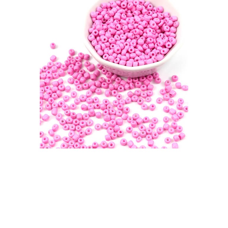 Glaspärlor - Seed Beads - 3mm - 50g - Cerise