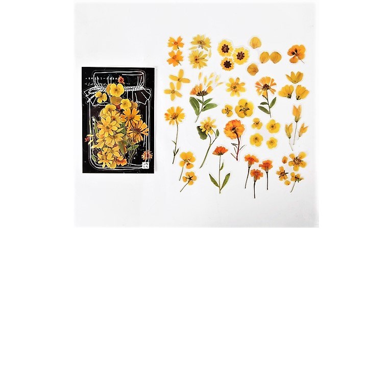 Stickers - Gula blommor - 40st