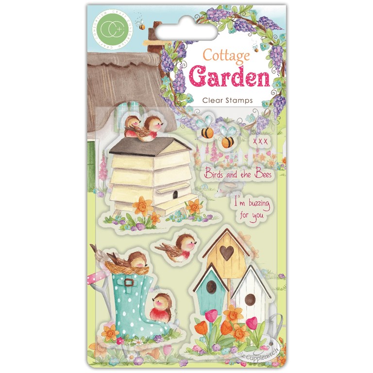 Clearstamps - Cottage Garden - Birds and the Bees