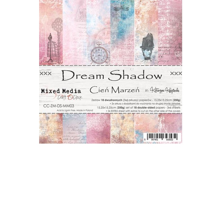 Scrapbookingpapper - 15x15cm - Dream Shadow