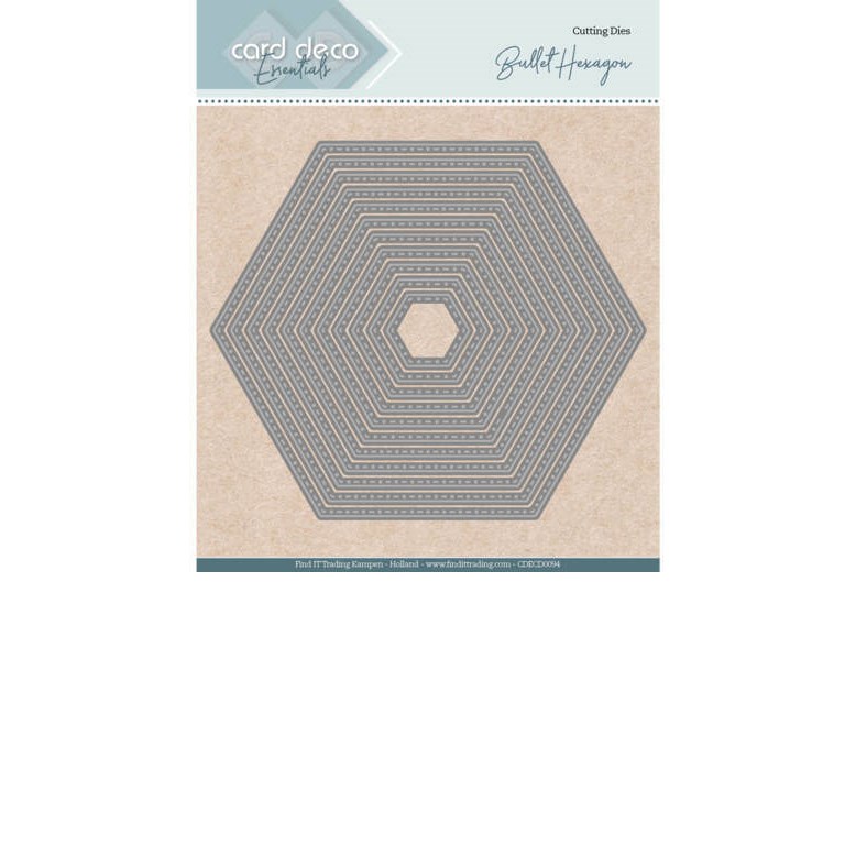 Card Deco Essentials Dies - Bullet Hexagon