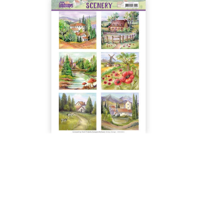 Die Cut Toppers - Scenery - Spring Landscapes 2