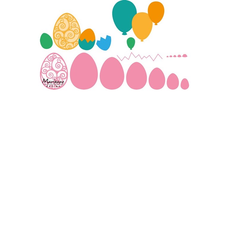 Marianne Design Dies - Easter Eggs - Balloons