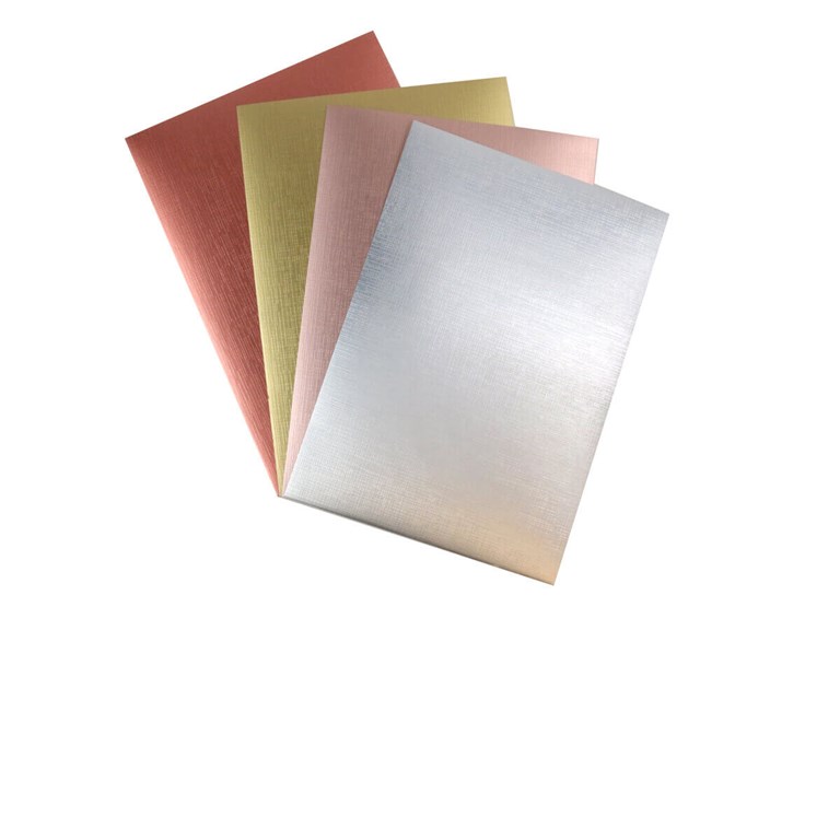 Cardstock - Metallic Textured A4 - Card Pack - 8st
