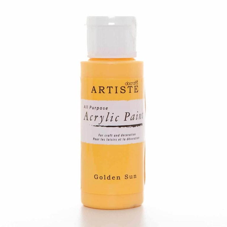 Akrylfärg - Golden Sun