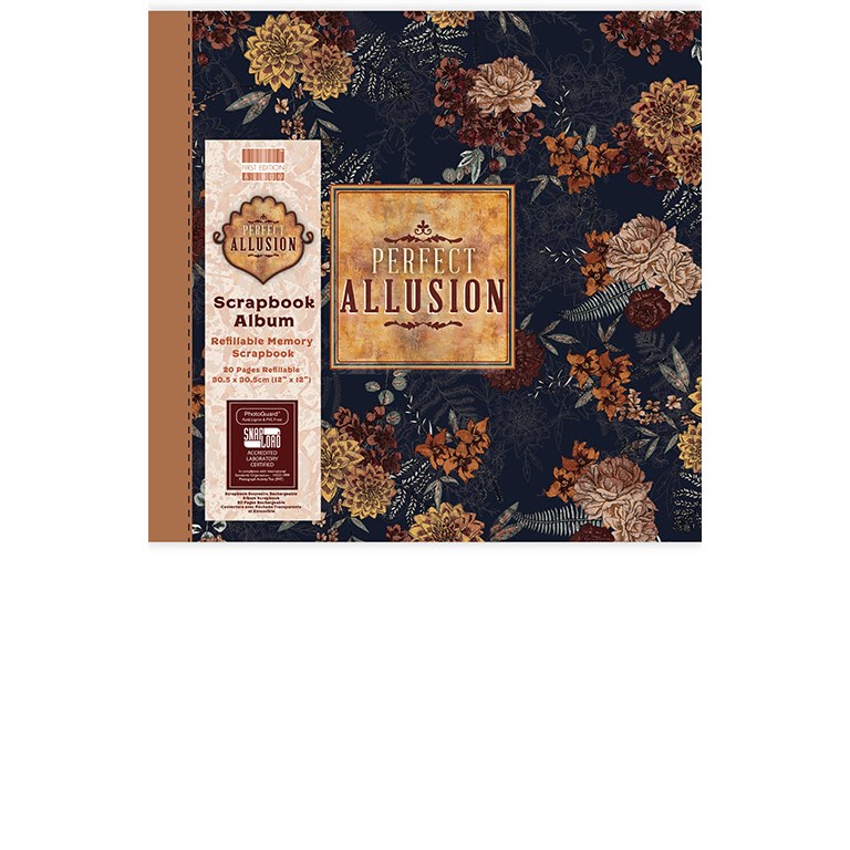 Scrapbookingalbum - Perfect Allusion - Blommor - 30x30cm