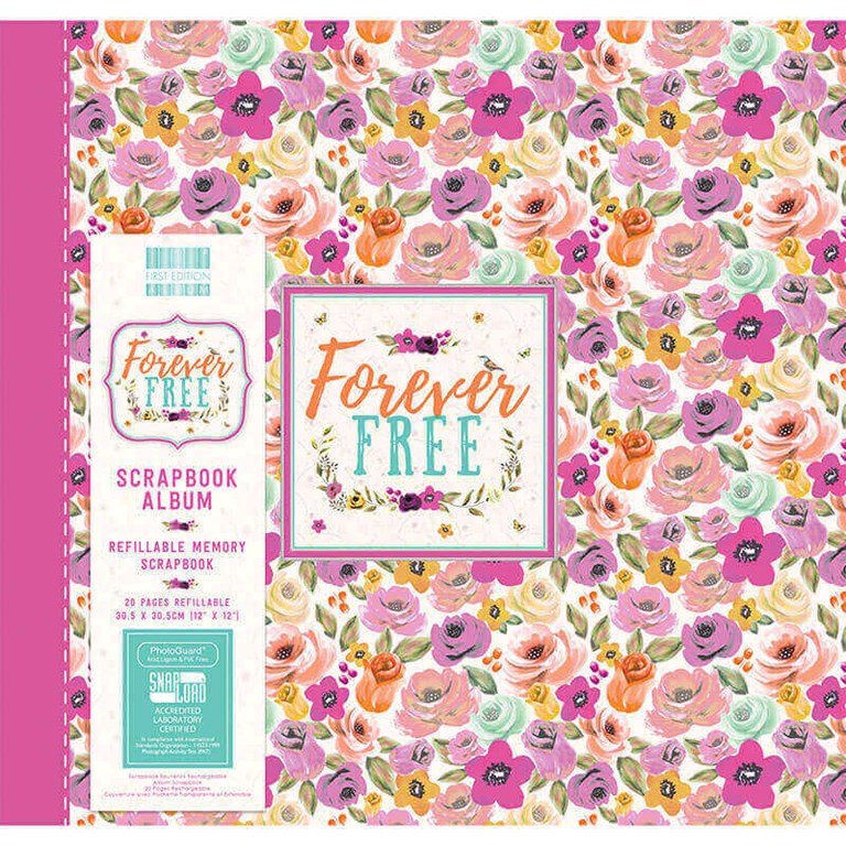 Scrapbookingalbum - Forever Free - Blooms - 30x30cm