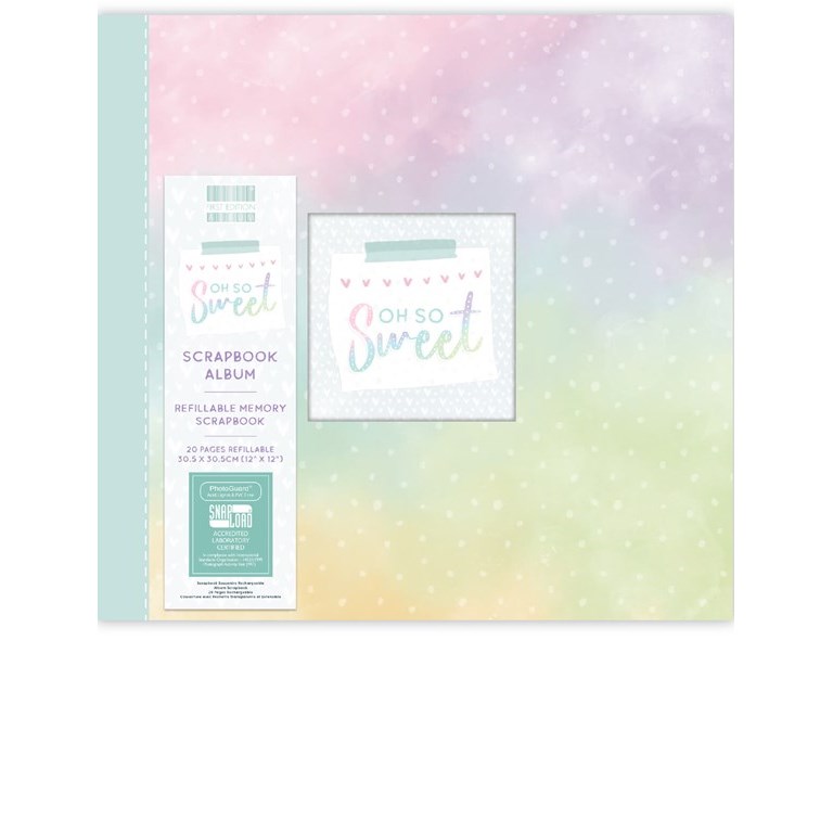 Scrapbookingalbum - Oh So Sweet - Pastell - 30x30cm