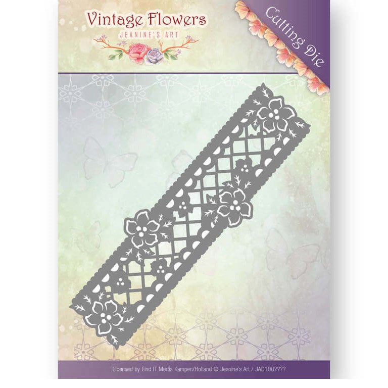 Jeanines Art Dies - Vintage Flowers - Floral Border