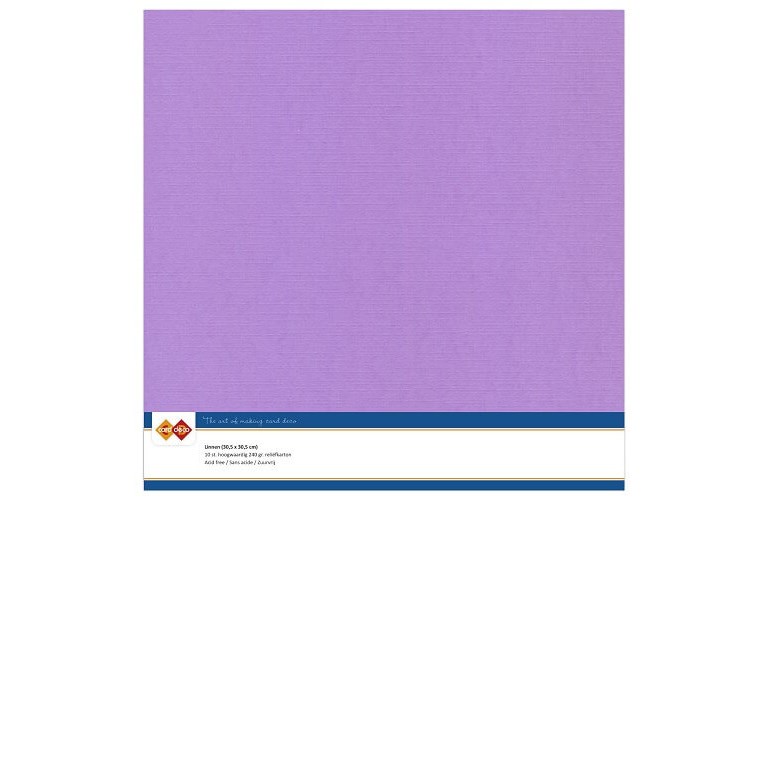 Cardstock - 30x30 cm - Lilac (ljuslila) - 10st